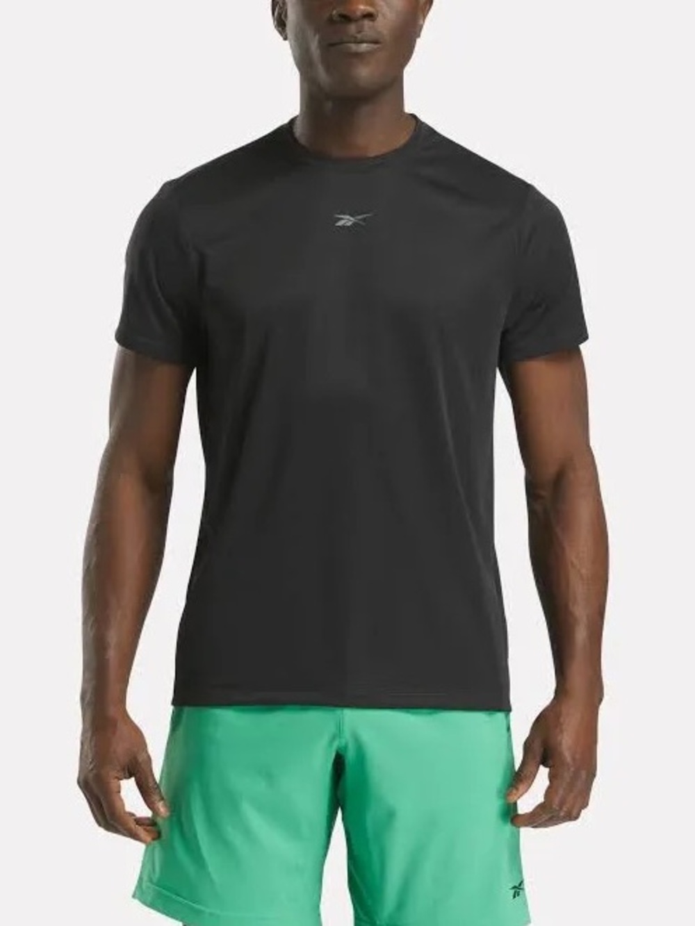 Reebok Men's Short Sleeve Tech Training T-Shirt Black SZ L NWT